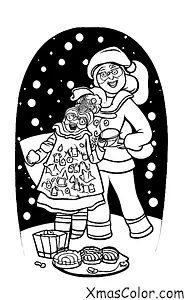 Noël / Noël fou: Mme Claus prépare des biscuits de Noël