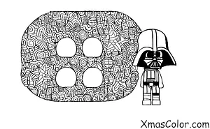 Noël / Noël Geek: Lumières de Noël en forme de Darth Vader