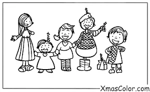 Noël / Noël moderne: Une famille qui met en place un sapin de Noël ensemble