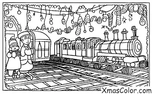 Noël / Noël passé, présent et futur: Une scène du Polar Express