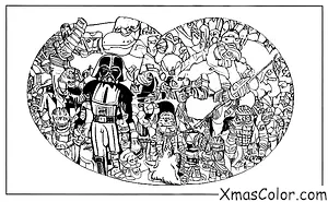 Noël / Noël Star Wars: Cartes de voeux Star Wars pour Noël