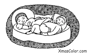 Noël / Paix: Un bébé Jésus dans la crèche