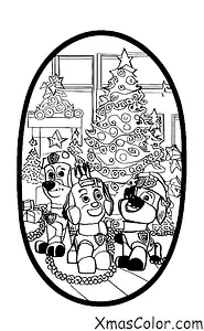 Noël / Pat' Patrouille Noël: Les chiots de la Patrouille des PAW décorent l'arbre de Noël