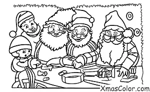 Noël / Pays des Merveilles d'Hiver: Père Noël au Pôle Nord
