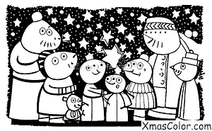 Noël / Peppa Pig Noël: Peppa et sa famille décorent le sapin de Noël