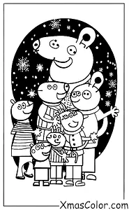 Noël / Peppa Pig Noël: Peppa et sa famille décorent leur sapin de Noël