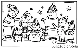 Noël / Peppa Pig Noël: Peppa Pig et sa famille décorent le sapin de Noël