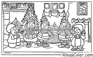 Noël / Rudolph le renne au nez rouge: Rudolph et le Père Noël chantent ensemble des chants de Noël
