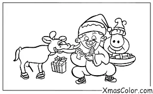 Noël / Rudolph: Rudolph mange une carotte