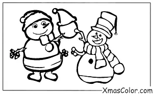 Noël / Sketches de Noël: Un sketch de Noël sur Frosty le bonhomme de neige