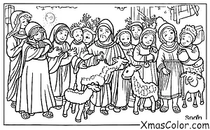 Noël / Spectacles de Noël: Les bergers venus voir le bébé Jésus