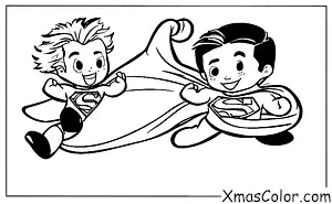 Noël / Superhéros de Noël: Superman qui sauve Noël