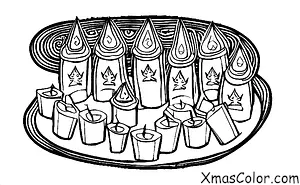Noël / Yule: Les bougies de Yule